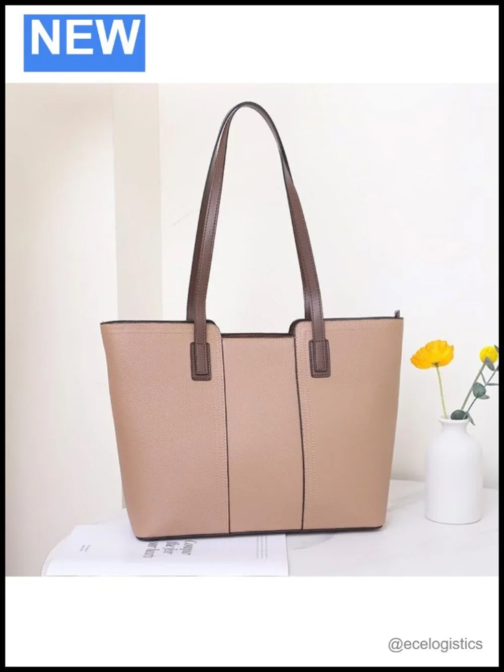 Genuine Leather Tote Bag Women Top Handle Satchel Shoulder Crossbody Handbag